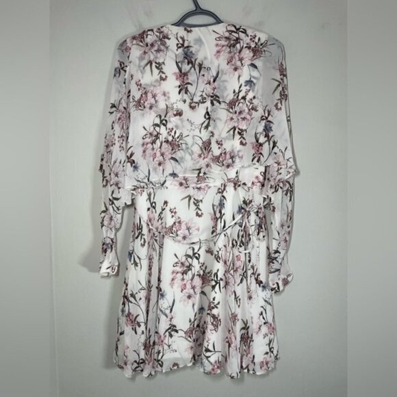 Ever New Wrap Floral Mini Dress size 6 - Picture 4 of 6